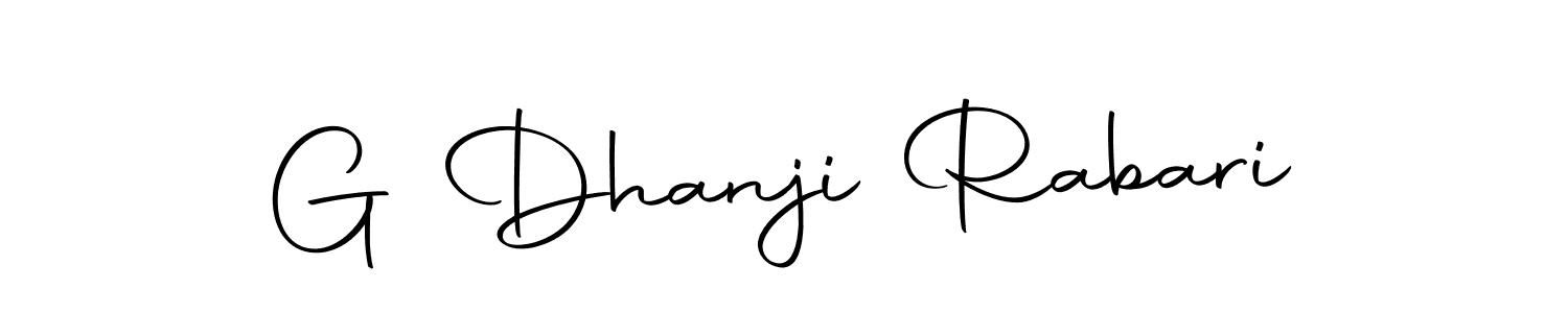 How to make G Dhanji Rabari signature? Autography-DOLnW is a professional autograph style. Create handwritten signature for G Dhanji Rabari name. G Dhanji Rabari signature style 10 images and pictures png