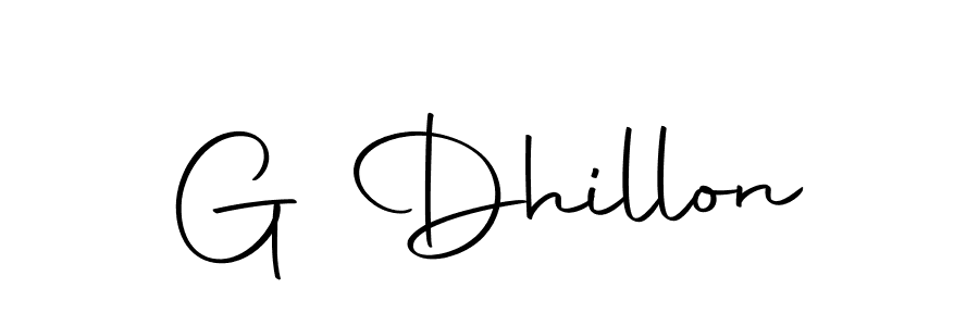 Create a beautiful signature design for name G Dhillon. With this signature (Autography-DOLnW) fonts, you can make a handwritten signature for free. G Dhillon signature style 10 images and pictures png