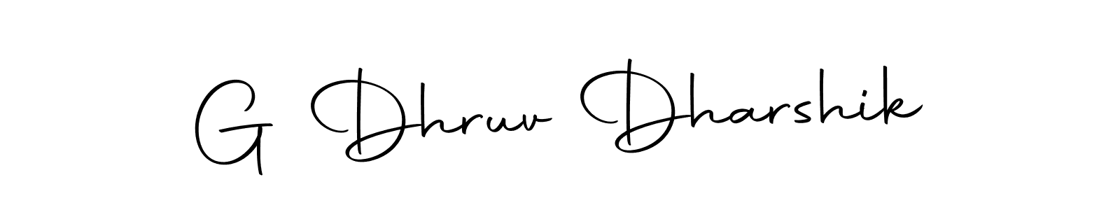 Make a beautiful signature design for name G Dhruv Dharshik. With this signature (Autography-DOLnW) style, you can create a handwritten signature for free. G Dhruv Dharshik signature style 10 images and pictures png