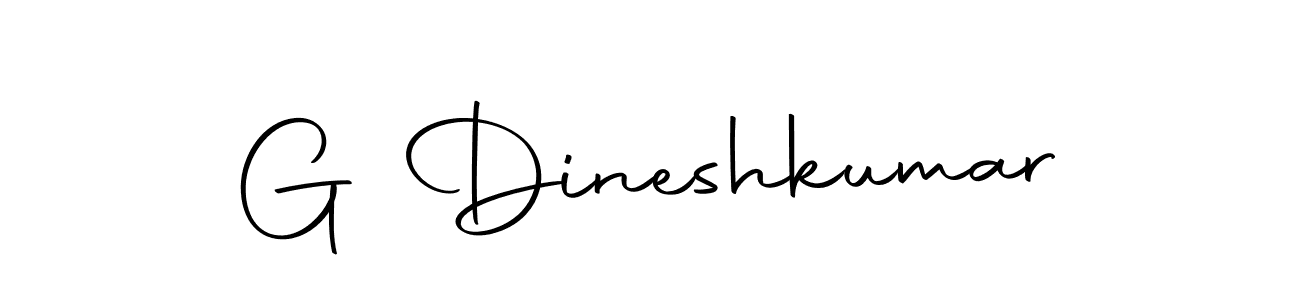 Create a beautiful signature design for name G Dineshkumar. With this signature (Autography-DOLnW) fonts, you can make a handwritten signature for free. G Dineshkumar signature style 10 images and pictures png
