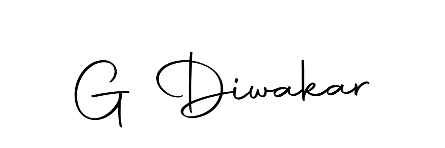 Make a beautiful signature design for name G Diwakar. With this signature (Autography-DOLnW) style, you can create a handwritten signature for free. G Diwakar signature style 10 images and pictures png