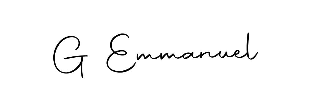 The best way (Autography-DOLnW) to make a short signature is to pick only two or three words in your name. The name G Emmanuel include a total of six letters. For converting this name. G Emmanuel signature style 10 images and pictures png