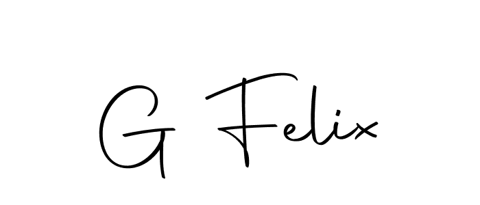 How to make G Felix name signature. Use Autography-DOLnW style for creating short signs online. This is the latest handwritten sign. G Felix signature style 10 images and pictures png