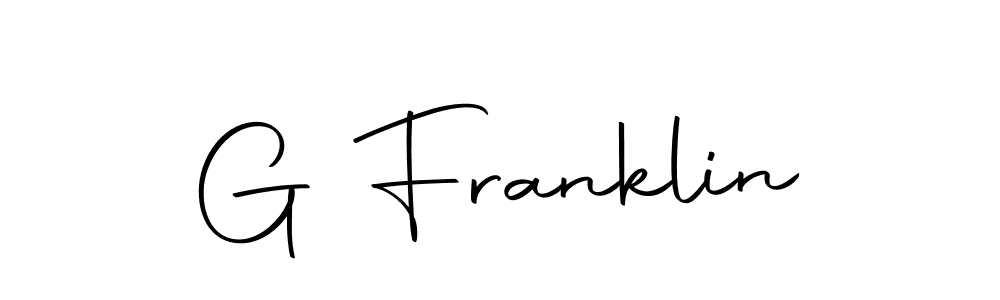 G Franklin stylish signature style. Best Handwritten Sign (Autography-DOLnW) for my name. Handwritten Signature Collection Ideas for my name G Franklin. G Franklin signature style 10 images and pictures png