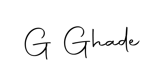 Design your own signature with our free online signature maker. With this signature software, you can create a handwritten (Autography-DOLnW) signature for name G Ghade. G Ghade signature style 10 images and pictures png