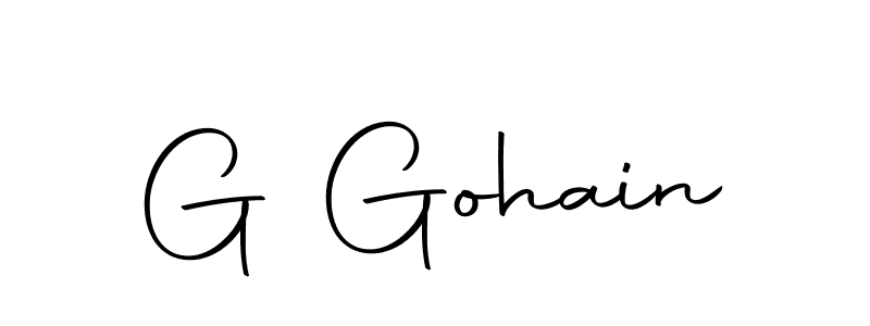 Design your own signature with our free online signature maker. With this signature software, you can create a handwritten (Autography-DOLnW) signature for name G Gohain. G Gohain signature style 10 images and pictures png