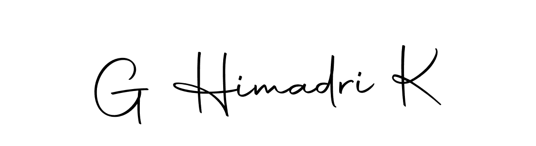 Design your own signature with our free online signature maker. With this signature software, you can create a handwritten (Autography-DOLnW) signature for name G Himadri K. G Himadri K signature style 10 images and pictures png