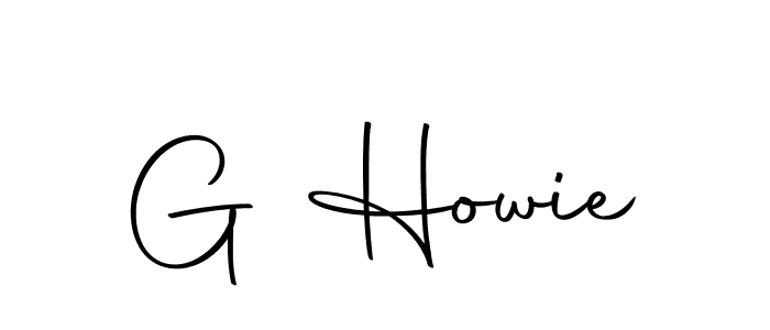 Make a beautiful signature design for name G Howie. With this signature (Autography-DOLnW) style, you can create a handwritten signature for free. G Howie signature style 10 images and pictures png