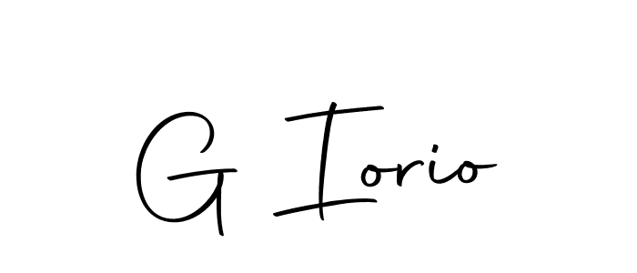 The best way (Autography-DOLnW) to make a short signature is to pick only two or three words in your name. The name G Iorio include a total of six letters. For converting this name. G Iorio signature style 10 images and pictures png