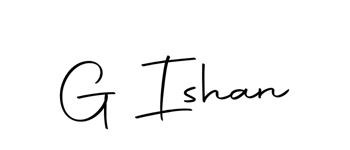 The best way (Autography-DOLnW) to make a short signature is to pick only two or three words in your name. The name G Ishan include a total of six letters. For converting this name. G Ishan signature style 10 images and pictures png