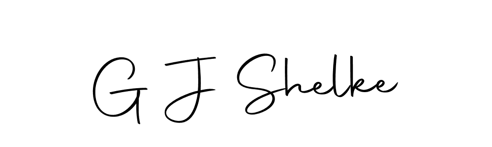 if you are searching for the best signature style for your name G J Shelke. so please give up your signature search. here we have designed multiple signature styles  using Autography-DOLnW. G J Shelke signature style 10 images and pictures png