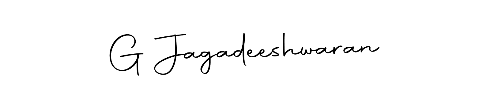 Use a signature maker to create a handwritten signature online. With this signature software, you can design (Autography-DOLnW) your own signature for name G Jagadeeshwaran. G Jagadeeshwaran signature style 10 images and pictures png