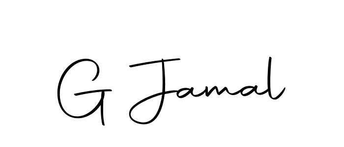 The best way (Autography-DOLnW) to make a short signature is to pick only two or three words in your name. The name G Jamal include a total of six letters. For converting this name. G Jamal signature style 10 images and pictures png