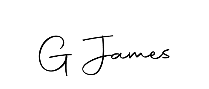 How to make G James signature? Autography-DOLnW is a professional autograph style. Create handwritten signature for G James name. G James signature style 10 images and pictures png