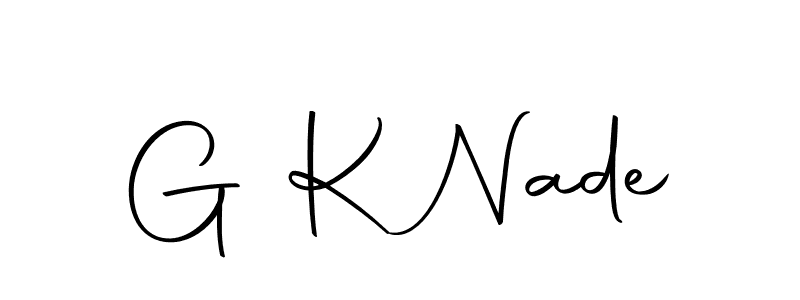How to make G K Nade signature? Autography-DOLnW is a professional autograph style. Create handwritten signature for G K Nade name. G K Nade signature style 10 images and pictures png