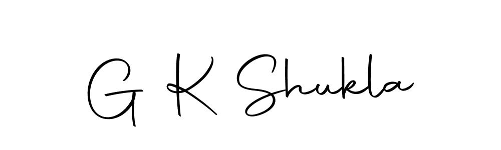 Make a beautiful signature design for name G K Shukla. With this signature (Autography-DOLnW) style, you can create a handwritten signature for free. G K Shukla signature style 10 images and pictures png