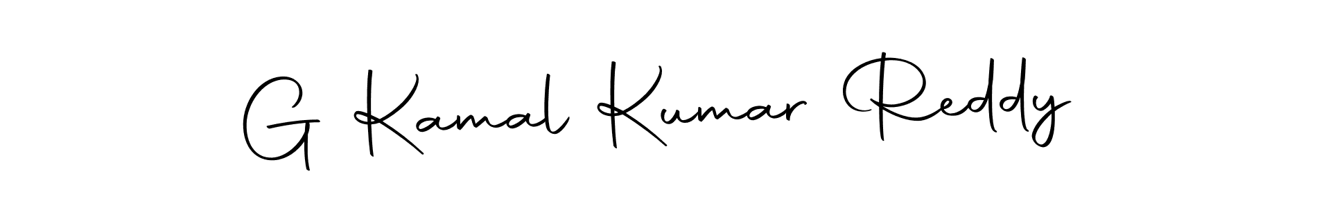 Design your own signature with our free online signature maker. With this signature software, you can create a handwritten (Autography-DOLnW) signature for name G Kamal Kumar Reddy. G Kamal Kumar Reddy signature style 10 images and pictures png