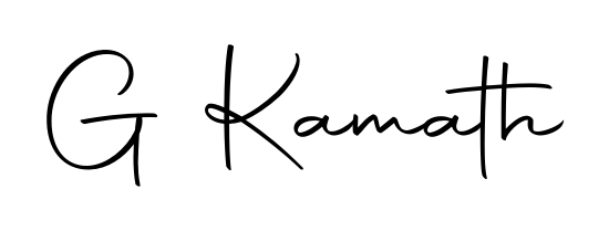 Create a personalized artistic stamp with G Kamath in Autography-DOLnW font. Perfect for visual artists, designers, and influencers. G Kamath signature style 10 images and pictures png