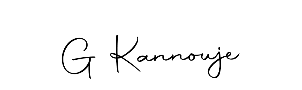 How to make G Kannouje name signature. Use Autography-DOLnW style for creating short signs online. This is the latest handwritten sign. G Kannouje signature style 10 images and pictures png