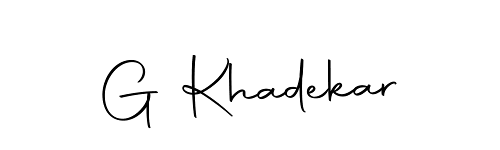 Also we have G Khadekar name is the best signature style. Create professional handwritten signature collection using Autography-DOLnW autograph style. G Khadekar signature style 10 images and pictures png