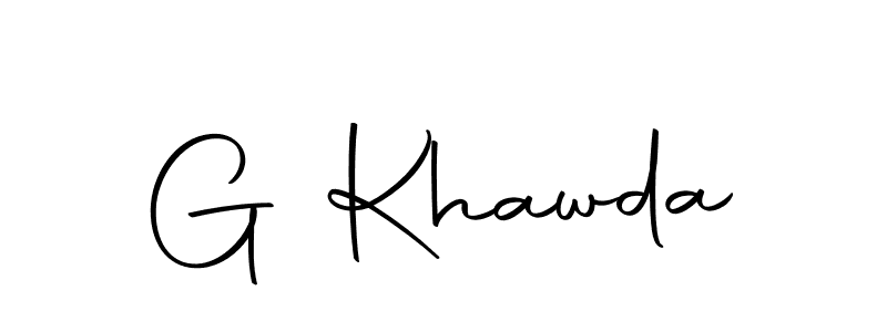How to make G Khawda signature? Autography-DOLnW is a professional autograph style. Create handwritten signature for G Khawda name. G Khawda signature style 10 images and pictures png