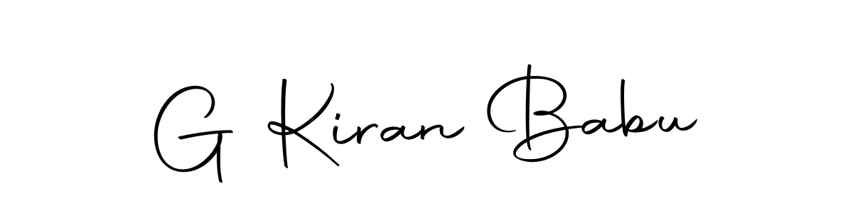 Make a beautiful signature design for name G Kiran Babu. With this signature (Autography-DOLnW) style, you can create a handwritten signature for free. G Kiran Babu signature style 10 images and pictures png