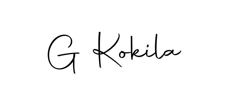 Similarly Autography-DOLnW is the best handwritten signature design. Signature creator online .You can use it as an online autograph creator for name G Kokila. G Kokila signature style 10 images and pictures png