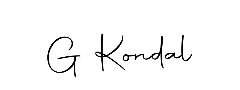 Use a signature maker to create a handwritten signature online. With this signature software, you can design (Autography-DOLnW) your own signature for name G Kondal. G Kondal signature style 10 images and pictures png