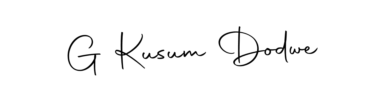 How to make G Kusum Dodwe signature? Autography-DOLnW is a professional autograph style. Create handwritten signature for G Kusum Dodwe name. G Kusum Dodwe signature style 10 images and pictures png