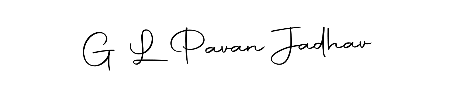 Make a beautiful signature design for name G L Pavan Jadhav. With this signature (Autography-DOLnW) style, you can create a handwritten signature for free. G L Pavan Jadhav signature style 10 images and pictures png