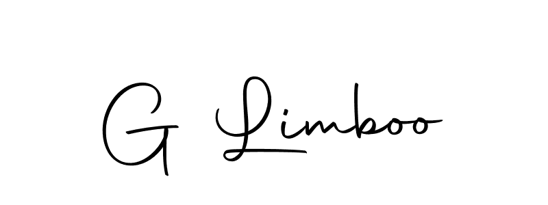 Use a signature maker to create a handwritten signature online. With this signature software, you can design (Autography-DOLnW) your own signature for name G Limboo. G Limboo signature style 10 images and pictures png