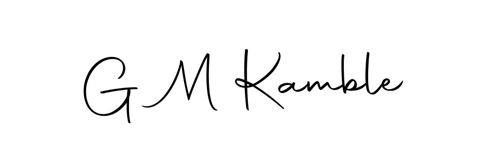 Make a beautiful signature design for name G M Kamble. Use this online signature maker to create a handwritten signature for free. G M Kamble signature style 10 images and pictures png