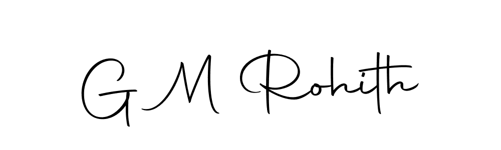 The best way (Autography-DOLnW) to make a short signature is to pick only two or three words in your name. The name G M Rohith include a total of six letters. For converting this name. G M Rohith signature style 10 images and pictures png