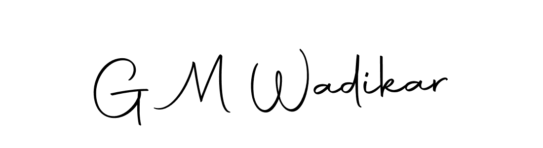 Design your own signature with our free online signature maker. With this signature software, you can create a handwritten (Autography-DOLnW) signature for name G M Wadikar. G M Wadikar signature style 10 images and pictures png