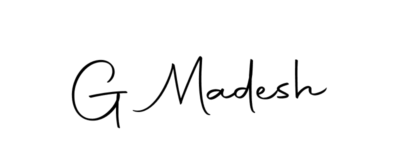 Use a signature maker to create a handwritten signature online. With this signature software, you can design (Autography-DOLnW) your own signature for name G Madesh. G Madesh signature style 10 images and pictures png