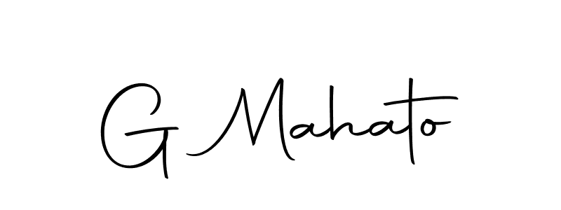 Use a signature maker to create a handwritten signature online. With this signature software, you can design (Autography-DOLnW) your own signature for name G Mahato. G Mahato signature style 10 images and pictures png