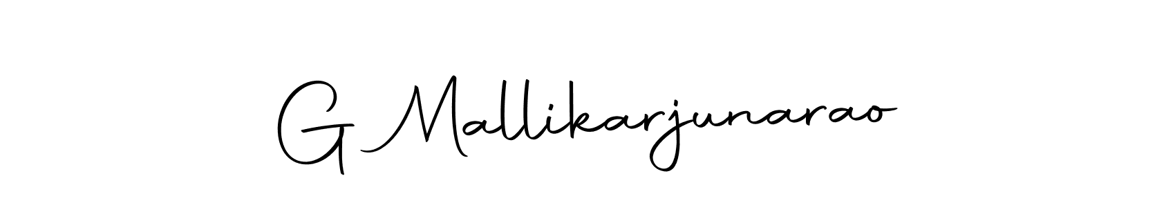 Make a beautiful signature design for name G Mallikarjunarao. With this signature (Autography-DOLnW) style, you can create a handwritten signature for free. G Mallikarjunarao signature style 10 images and pictures png