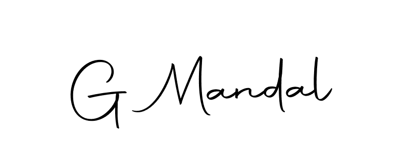 Design your own signature with our free online signature maker. With this signature software, you can create a handwritten (Autography-DOLnW) signature for name G Mandal. G Mandal signature style 10 images and pictures png