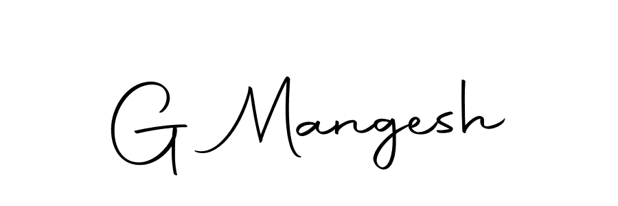 The best way (Autography-DOLnW) to make a short signature is to pick only two or three words in your name. The name G Mangesh include a total of six letters. For converting this name. G Mangesh signature style 10 images and pictures png