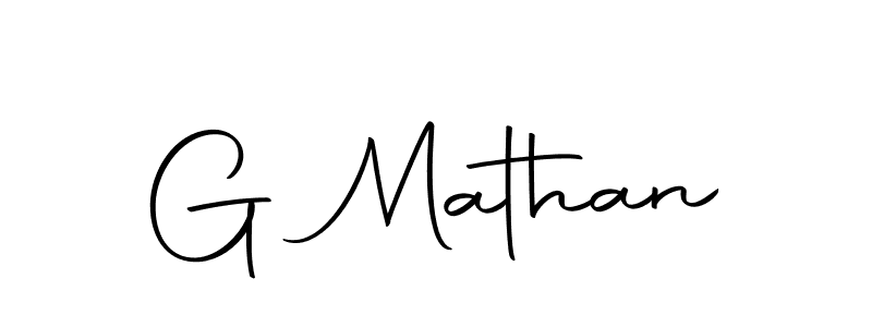 Use a signature maker to create a handwritten signature online. With this signature software, you can design (Autography-DOLnW) your own signature for name G Mathan. G Mathan signature style 10 images and pictures png