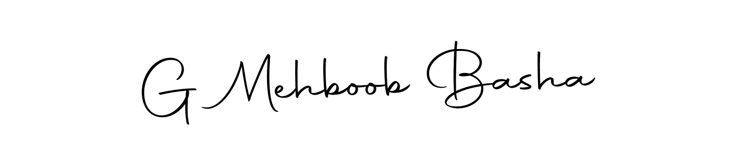 Use a signature maker to create a handwritten signature online. With this signature software, you can design (Autography-DOLnW) your own signature for name G Mehboob Basha. G Mehboob Basha signature style 10 images and pictures png