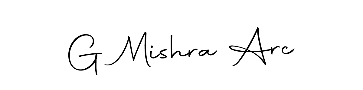 Use a signature maker to create a handwritten signature online. With this signature software, you can design (Autography-DOLnW) your own signature for name G Mishra Arc. G Mishra Arc signature style 10 images and pictures png