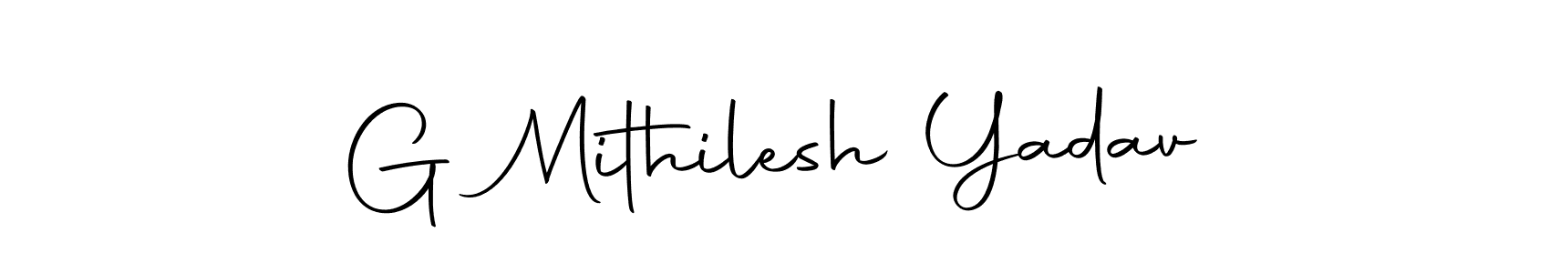 Similarly Autography-DOLnW is the best handwritten signature design. Signature creator online .You can use it as an online autograph creator for name G Mithilesh Yadav. G Mithilesh Yadav signature style 10 images and pictures png