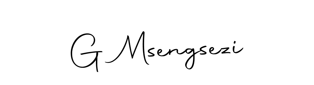 Create a beautiful signature design for name G Msengsezi. With this signature (Autography-DOLnW) fonts, you can make a handwritten signature for free. G Msengsezi signature style 10 images and pictures png
