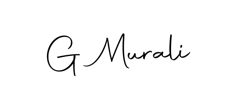 Design your own signature with our free online signature maker. With this signature software, you can create a handwritten (Autography-DOLnW) signature for name G Murali. G Murali signature style 10 images and pictures png