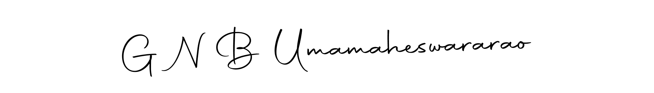 Make a beautiful signature design for name G N B Umamaheswararao. With this signature (Autography-DOLnW) style, you can create a handwritten signature for free. G N B Umamaheswararao signature style 10 images and pictures png