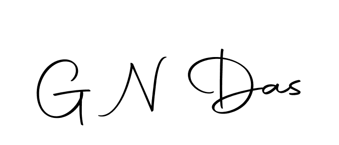 The best way (Autography-DOLnW) to make a short signature is to pick only two or three words in your name. The name G N Das include a total of six letters. For converting this name. G N Das signature style 10 images and pictures png