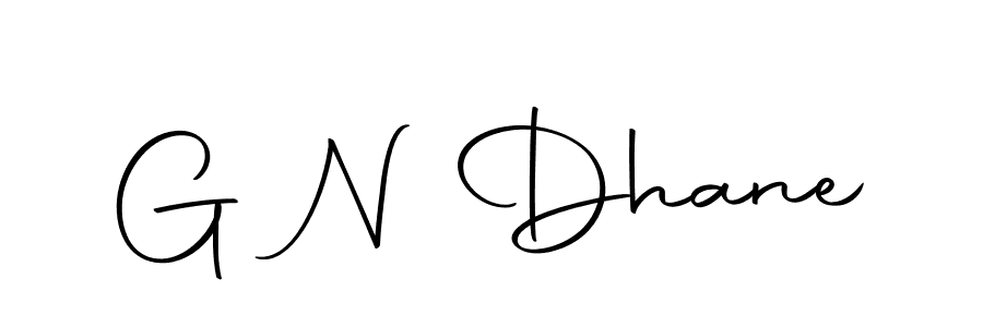 Make a beautiful signature design for name G N Dhane. With this signature (Autography-DOLnW) style, you can create a handwritten signature for free. G N Dhane signature style 10 images and pictures png