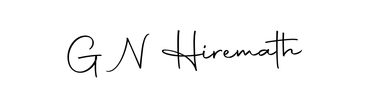 Create a beautiful signature design for name G N Hiremath. With this signature (Autography-DOLnW) fonts, you can make a handwritten signature for free. G N Hiremath signature style 10 images and pictures png