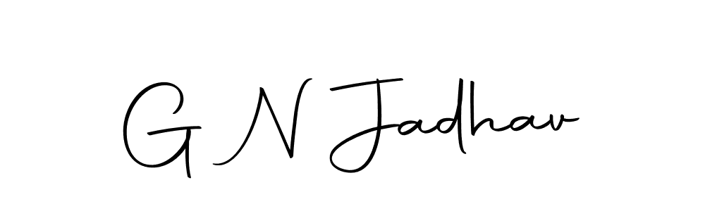 G N Jadhav stylish signature style. Best Handwritten Sign (Autography-DOLnW) for my name. Handwritten Signature Collection Ideas for my name G N Jadhav. G N Jadhav signature style 10 images and pictures png